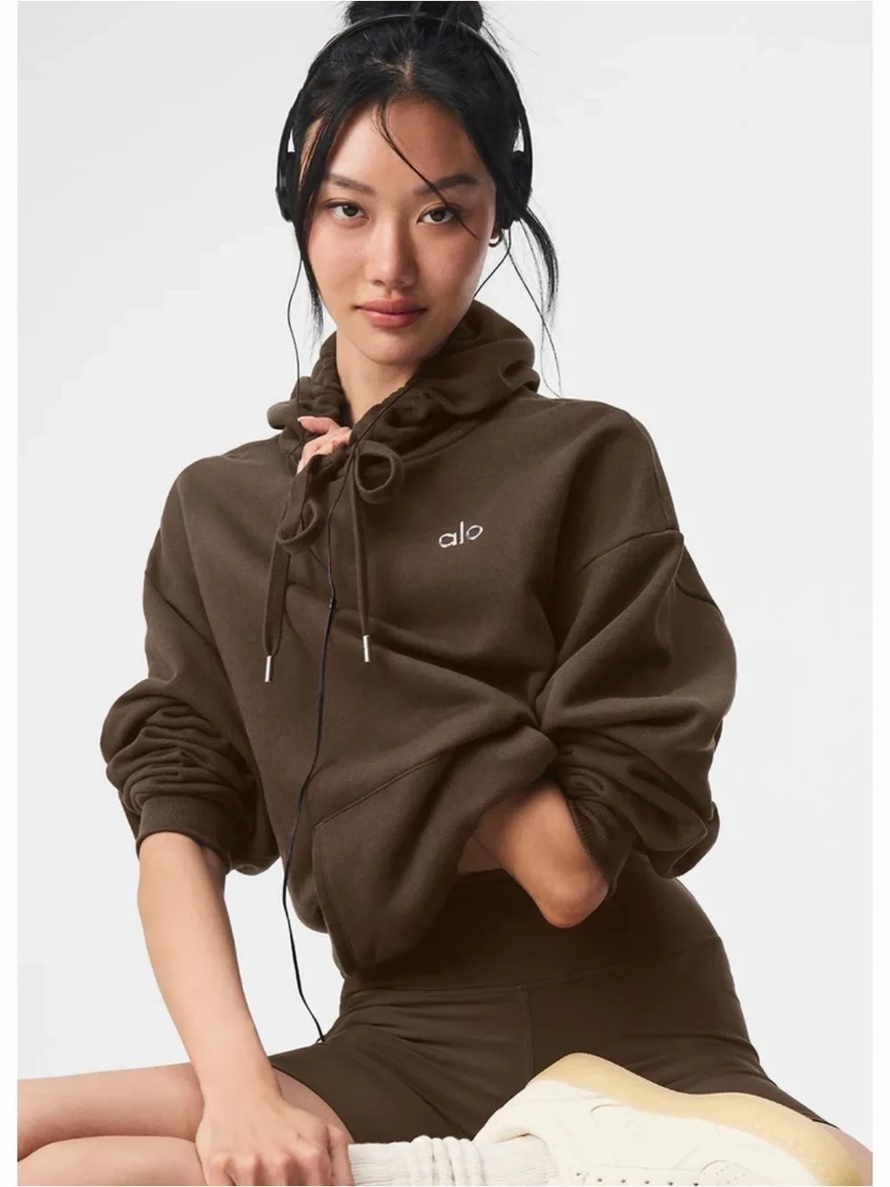 ALO Yoga Brown Alcolade hoodie